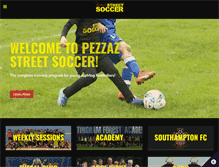 Tablet Screenshot of pezzazstreetsoccer.com
